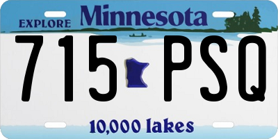 MN license plate 715PSQ