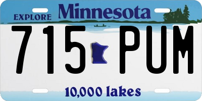 MN license plate 715PUM