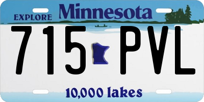 MN license plate 715PVL