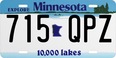 MN license plate 715QPZ