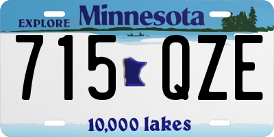 MN license plate 715QZE