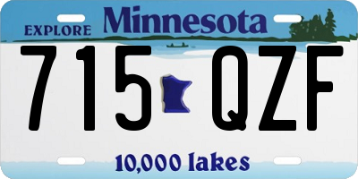 MN license plate 715QZF