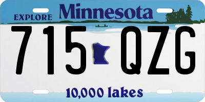 MN license plate 715QZG