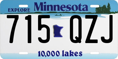 MN license plate 715QZJ