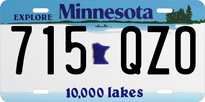 MN license plate 715QZO