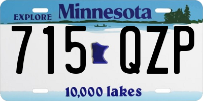 MN license plate 715QZP
