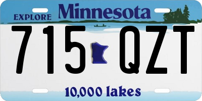 MN license plate 715QZT