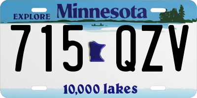 MN license plate 715QZV