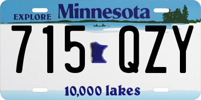 MN license plate 715QZY