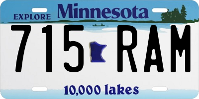 MN license plate 715RAM