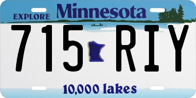 MN license plate 715RIY