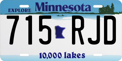 MN license plate 715RJD
