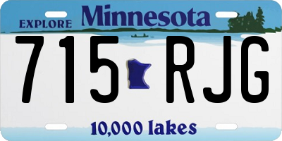 MN license plate 715RJG