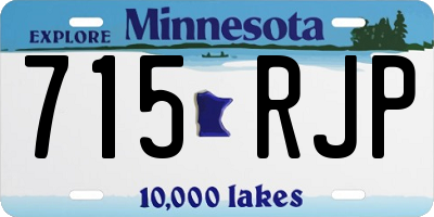MN license plate 715RJP