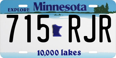 MN license plate 715RJR