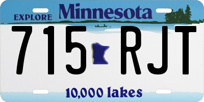 MN license plate 715RJT