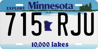 MN license plate 715RJU