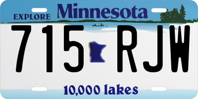 MN license plate 715RJW