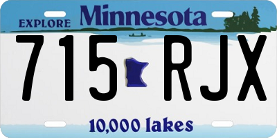 MN license plate 715RJX