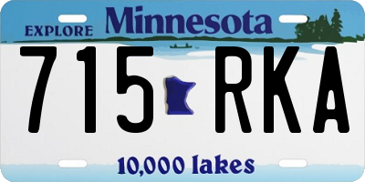 MN license plate 715RKA