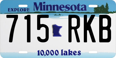 MN license plate 715RKB