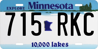 MN license plate 715RKC