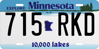 MN license plate 715RKD