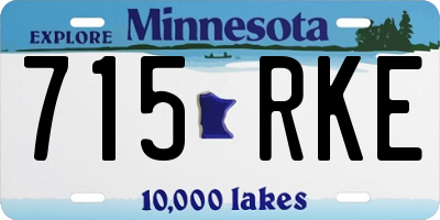 MN license plate 715RKE