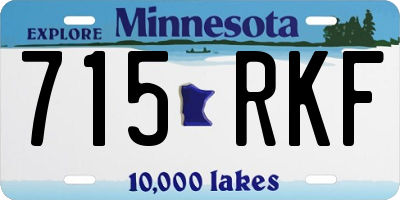 MN license plate 715RKF