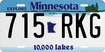 MN license plate 715RKG