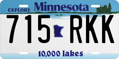 MN license plate 715RKK