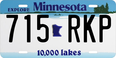 MN license plate 715RKP