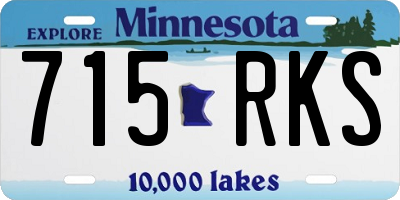 MN license plate 715RKS