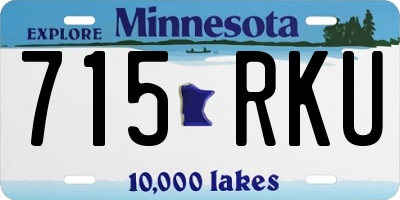 MN license plate 715RKU