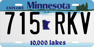 MN license plate 715RKV