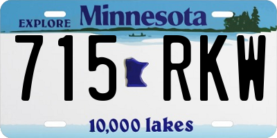 MN license plate 715RKW