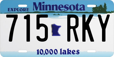 MN license plate 715RKY