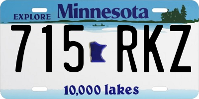MN license plate 715RKZ