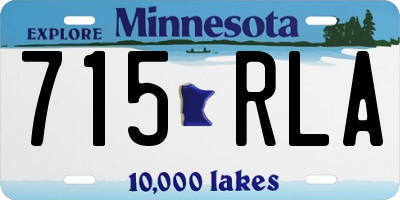 MN license plate 715RLA