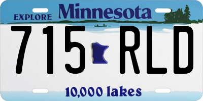 MN license plate 715RLD
