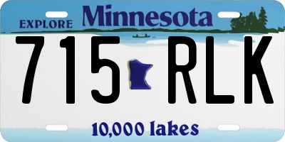 MN license plate 715RLK