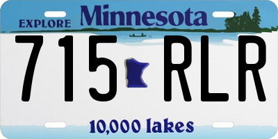 MN license plate 715RLR