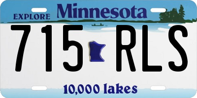 MN license plate 715RLS