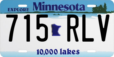 MN license plate 715RLV
