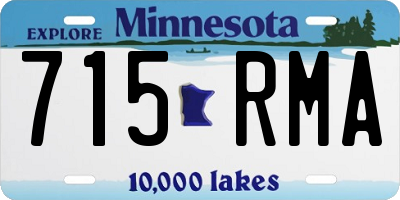 MN license plate 715RMA