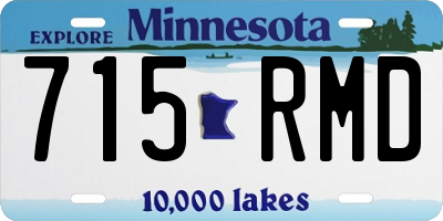 MN license plate 715RMD