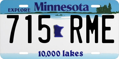 MN license plate 715RME