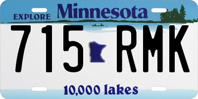 MN license plate 715RMK