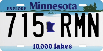 MN license plate 715RMN