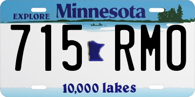 MN license plate 715RMO